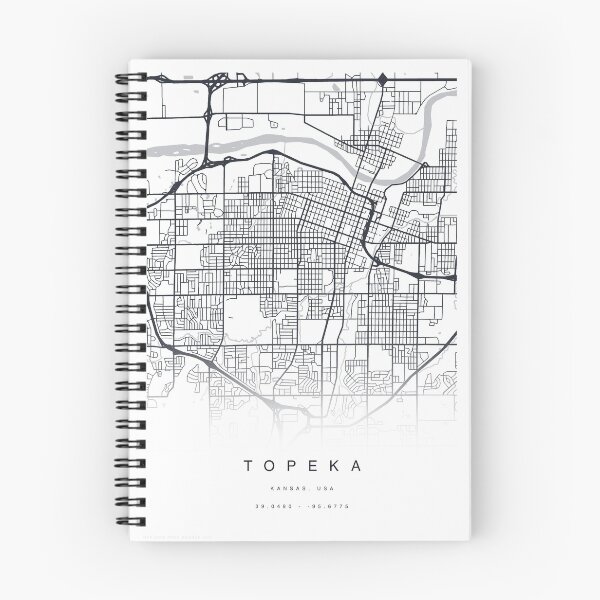 Item preview, Topeka, Kansas USA Map Poster designed and sold by TheZenSprout.