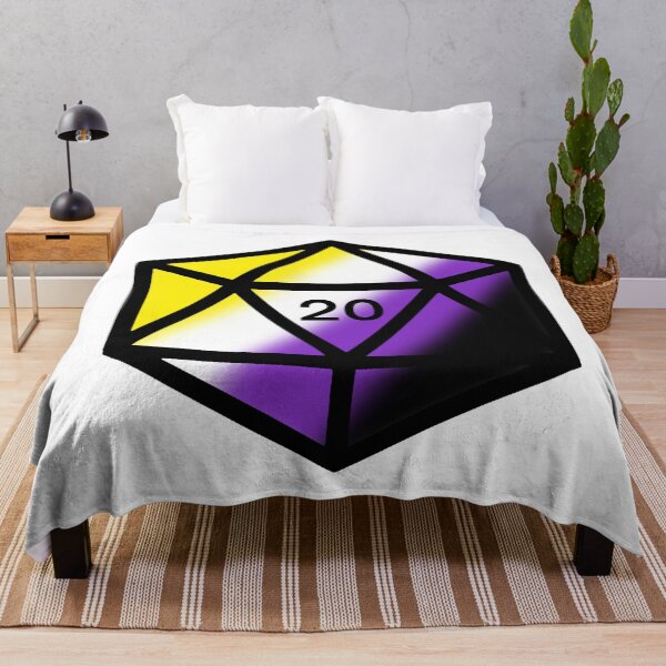 Item preview, Non-Binary D20 designed and sold by Local Cosmic & Chaotic Gremlin Hoard.