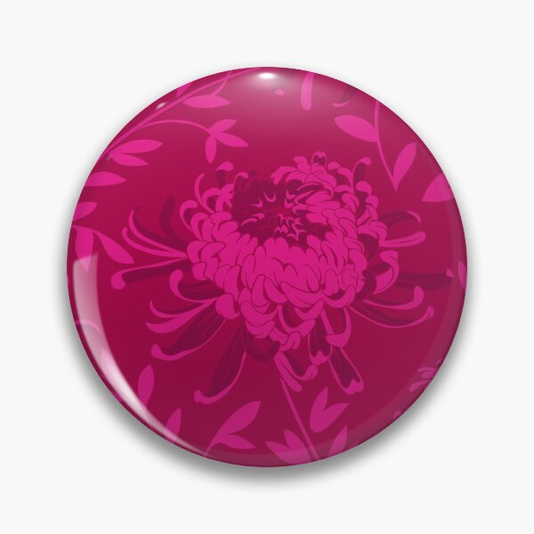 Item preview, Chrysanthemum Magenta designed and sold by lolabekstudio.