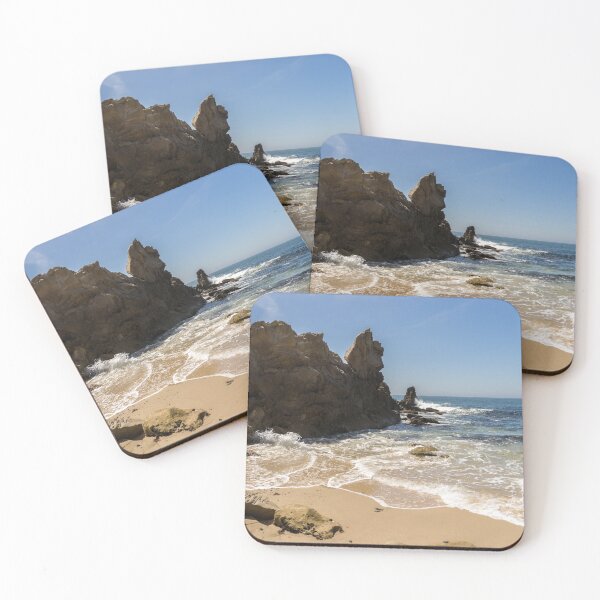 Item preview, Lacy Foam and Jagged Rocks - Corona Del Mar Beach Orange County California designed and sold by Georgia Mizuleva.