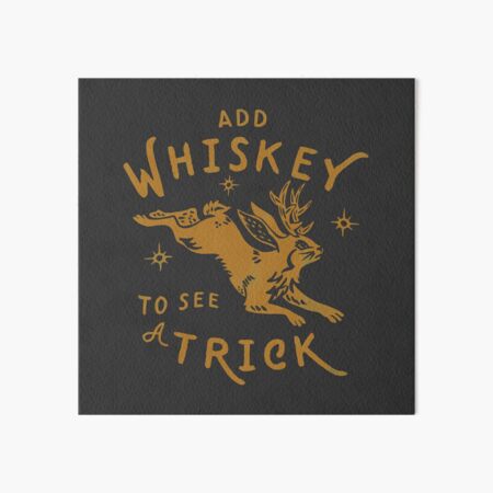 Item preview, "Add Whiskey To See A Trick" Funny Jackalope Shirt Design designed and sold by The Whiskey Ginger Design Shop.