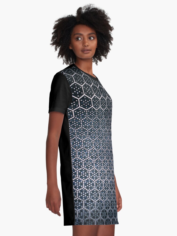 Alternate view of Hexagonal Figure Graphic T-Shirt Dress