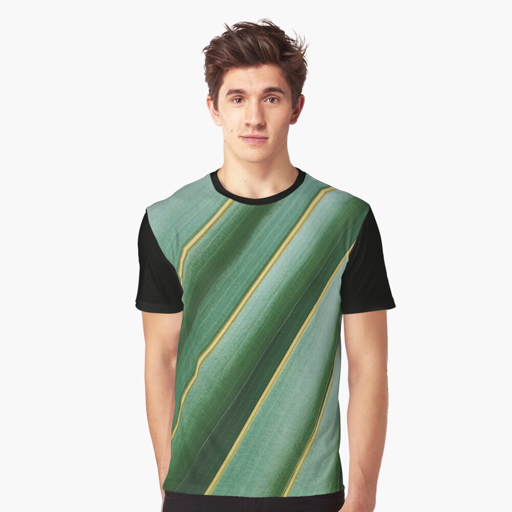 Green Texture Graphic T-Shirt