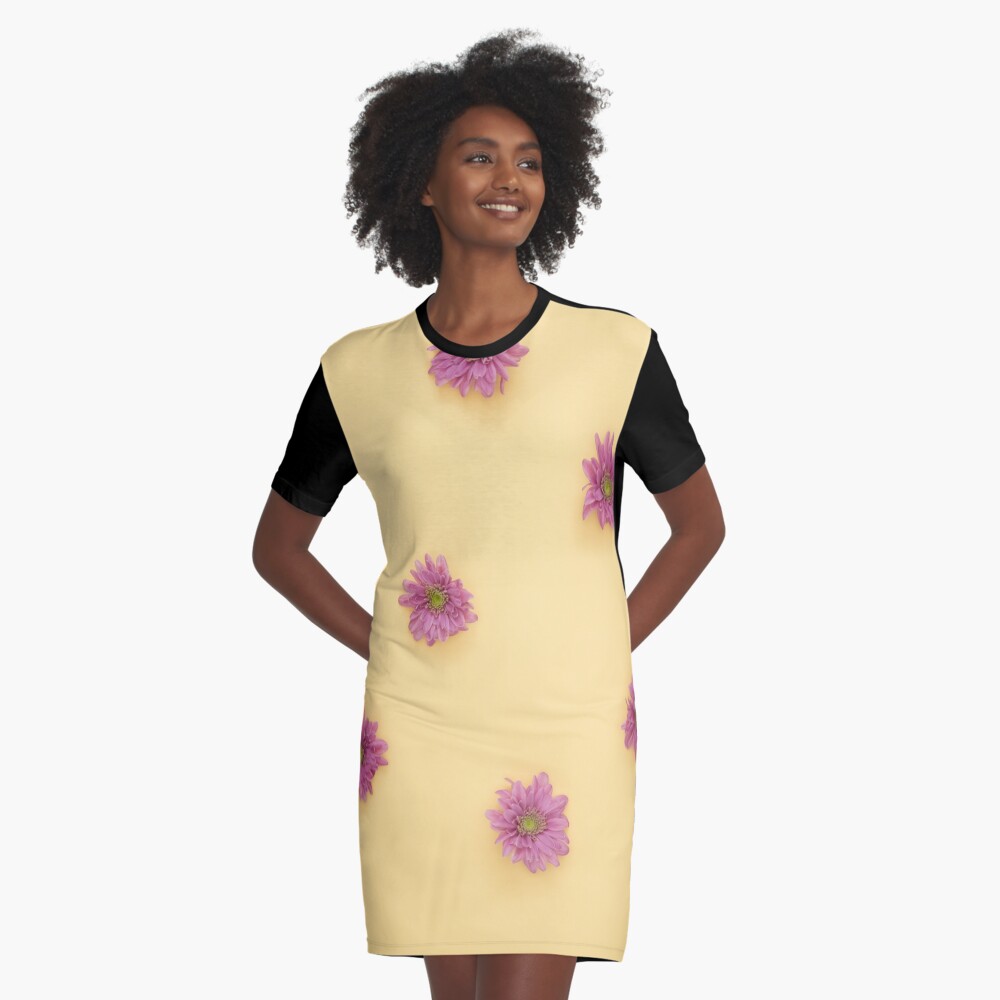 Flowers Graphic T-Shirt Dress
