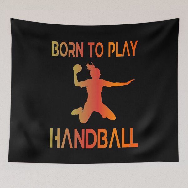 Item preview, Handball Player Born to play Handball designed and sold by besTmanuFacture.