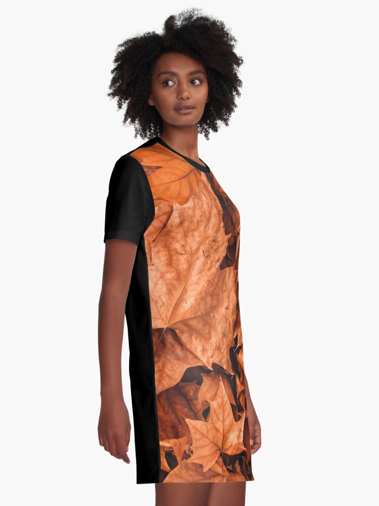 Alternate view of Dry Leaves Graphic T-Shirt Dress
