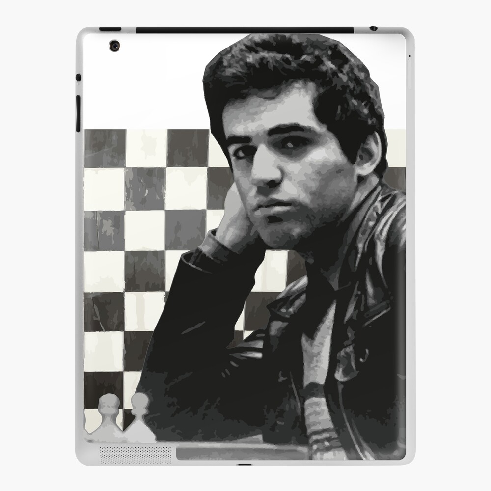 Garry Kasparov The Legend Aesthetic Watercolor Portrait of a chess master  iPad Case & Skin for Sale by Naumovski