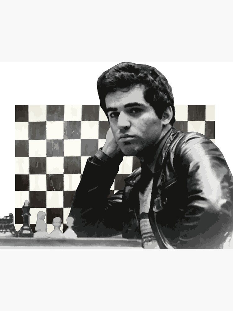 Garry Kasparov The Legend Aesthetic Watercolor Portrait of a chess master  iPad Case & Skin for Sale by Naumovski