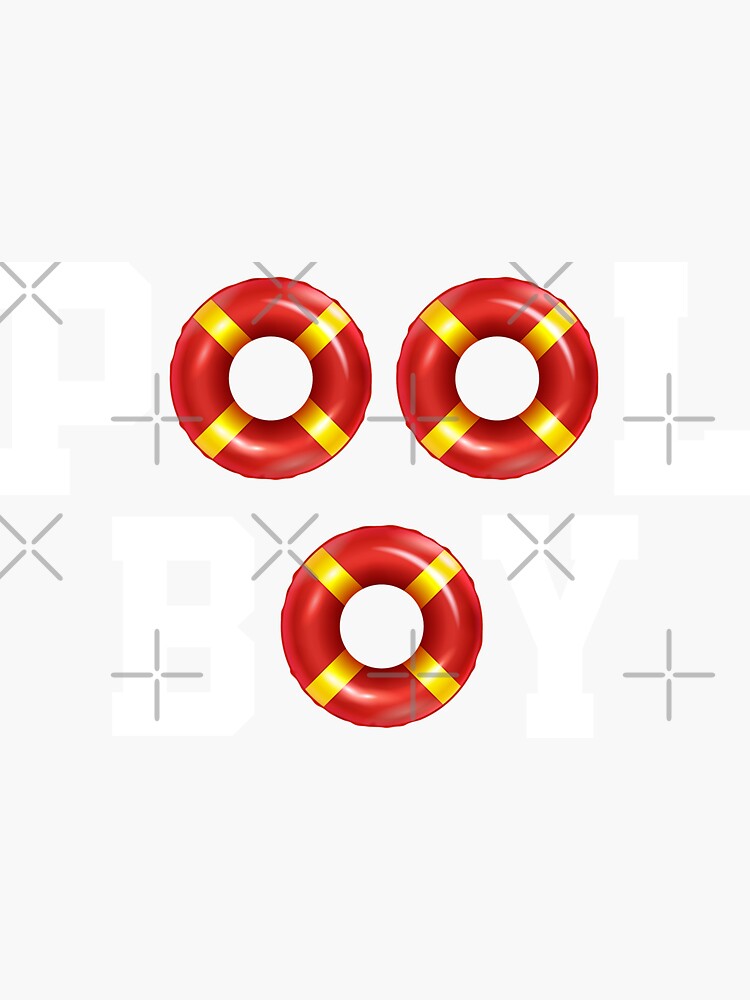 "Pool Boy Swimming Pool Bathemper Water Swimming" Sticker by