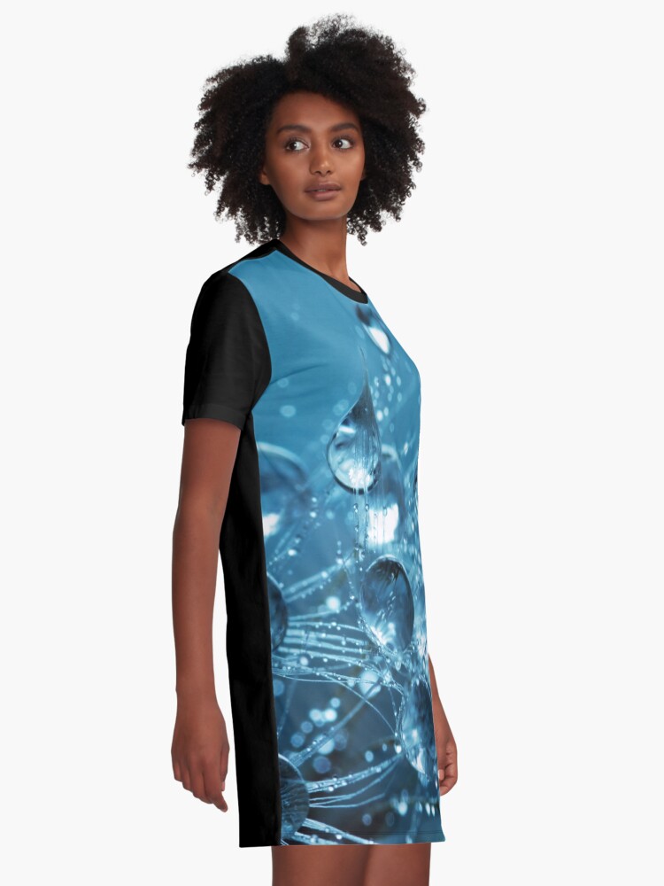 Alternate view of Drops Texture Graphic T-Shirt Dress