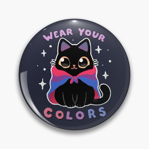 Item preview, Bisexual LGBT Pride Cat - Kawaii Rainbow Kitty - Wear your colors designed and sold by BlancaVidal.