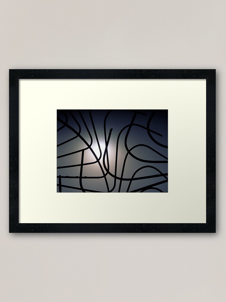 Thumbnail 1 of 7, Framed Art Print, Curvilinear Cagework designed and sold by DamnAssFunny.