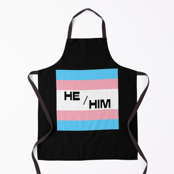 Item preview, Trans Flag HE/HIM Pronouns Casual Text designed and sold by ANewNemo.