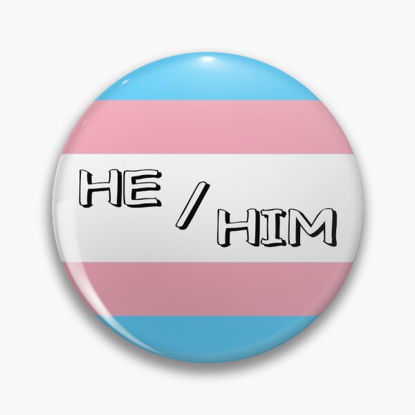 Item preview, Trans Flag HE/HIM Pronouns Open Text designed and sold by ANewNemo.