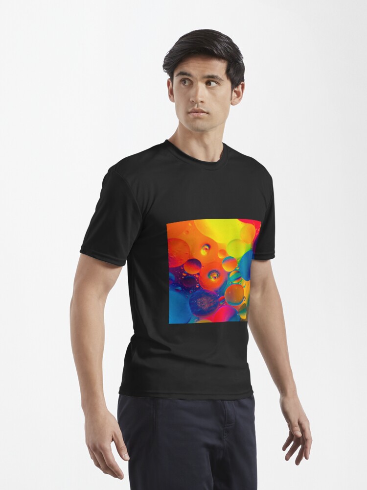 Alternate view of Colorful Bubbles Active T-Shirt