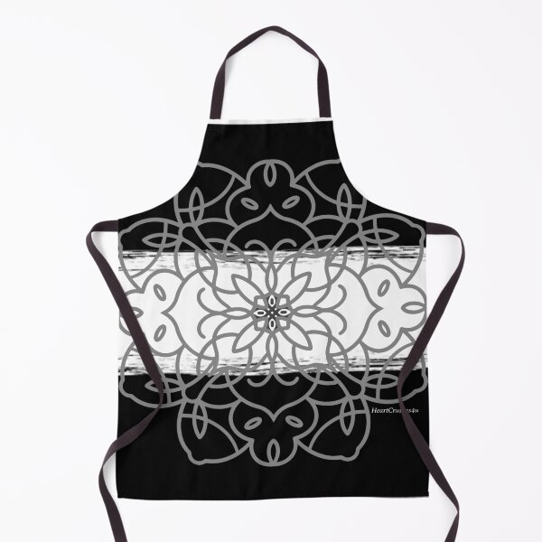 Item preview, Black White Gray Floral Medallion Design w/ Centered Cross designed and sold by HeartCrushes4u.