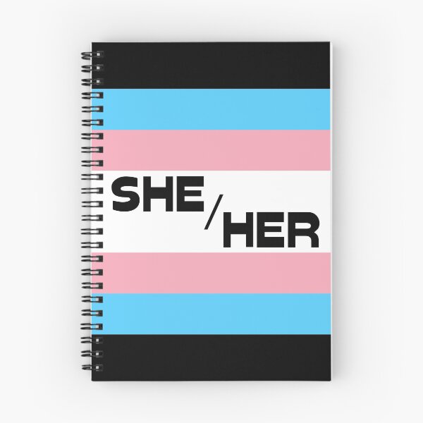 Item preview, Trans Flag SHE/HER Pronouns Casual Text designed and sold by ANewNemo.
