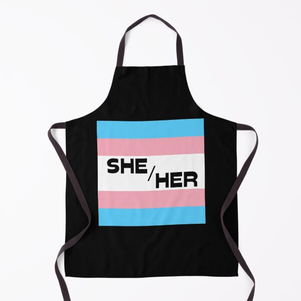 Item preview, Trans Flag SHE/HER Pronouns Casual Text designed and sold by ANewNemo.