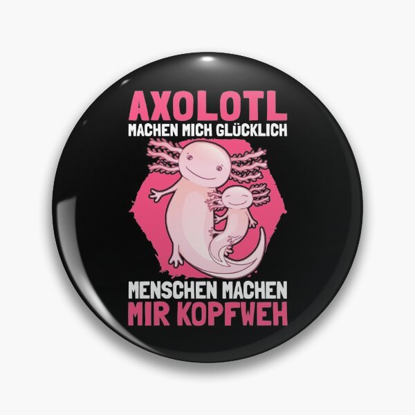 Artikelvorschau, Axolotl machen mich glücklich Amphibie Humor entworfen und verkauft von madgrfx.