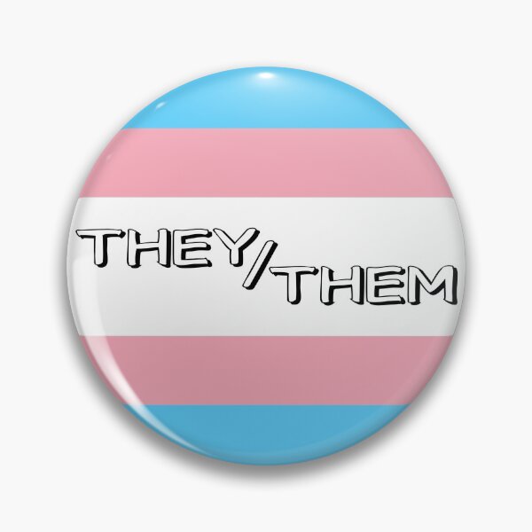 Item preview, Trans Flag THEY/THEM Pronouns Open Text designed and sold by ANewNemo.