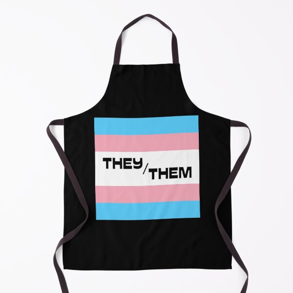Item preview, Trans Flag THEY/THEM Pronouns Casual Text designed and sold by ANewNemo.