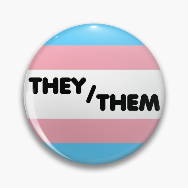 Item preview, Trans Flag THEY/THEM Pronouns Bubbly Text designed and sold by ANewNemo.