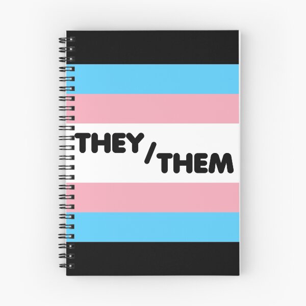 Item preview, Trans Flag THEY/THEM Pronouns Bubbly Text designed and sold by ANewNemo.