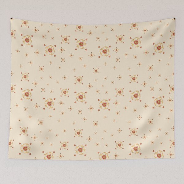 Item preview, Daylily Scatter Pattern on a Cream Background designed and sold by cozycaroline.