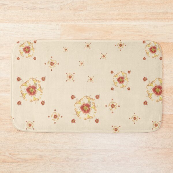 Item preview, Daylily Scatter Pattern on a Cream Background designed and sold by cozycaroline.