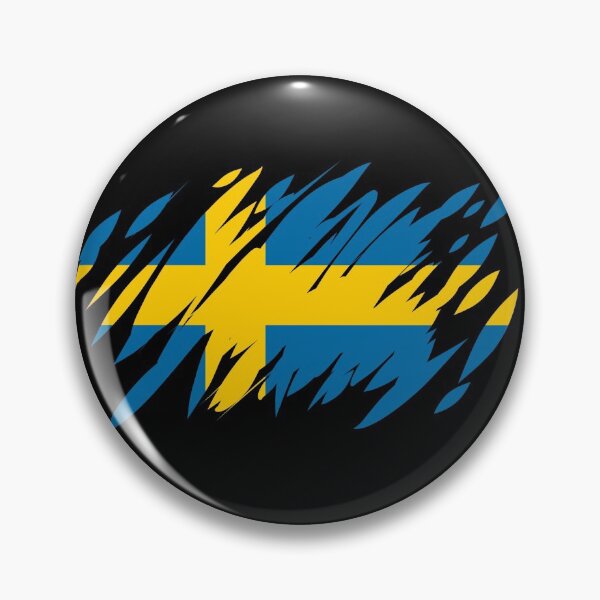 Item preview, Ripped Sweden Flag designed and sold by TwistedEarth.