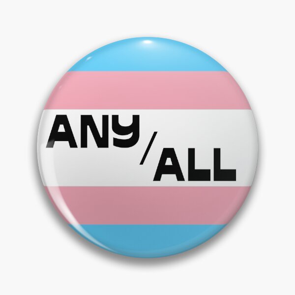 Item preview, Trans Flag ANY/ALL Pronouns Casual Text designed and sold by ANewNemo.