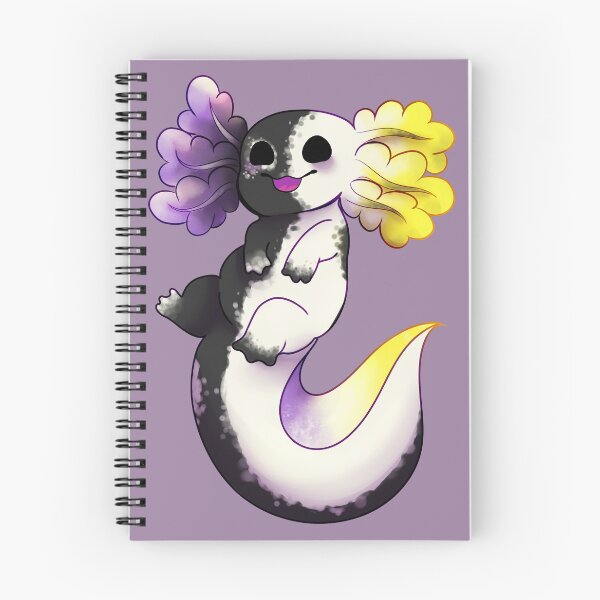 Aperçu de l'œuvre Fierté Axolotl - Non binaire créée et vendue par Iberis-Em.