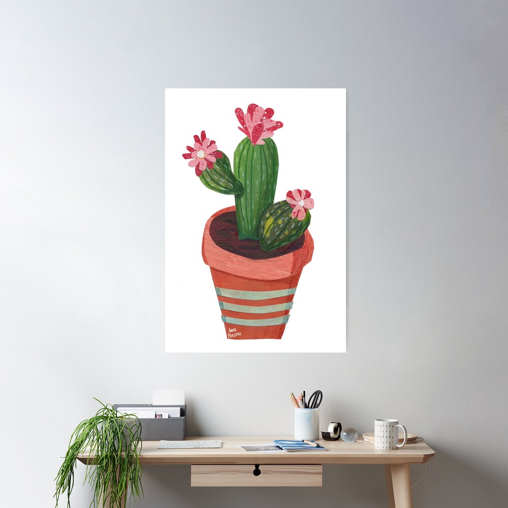 Collage Cactus Poster