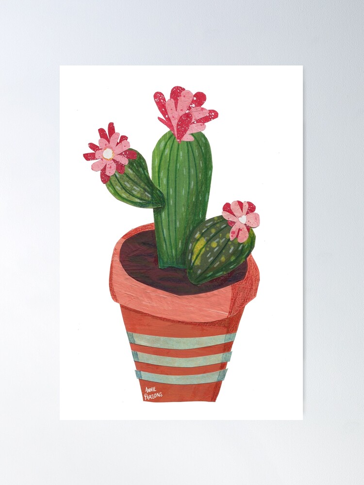 Alternate view of Collage Cactus Poster