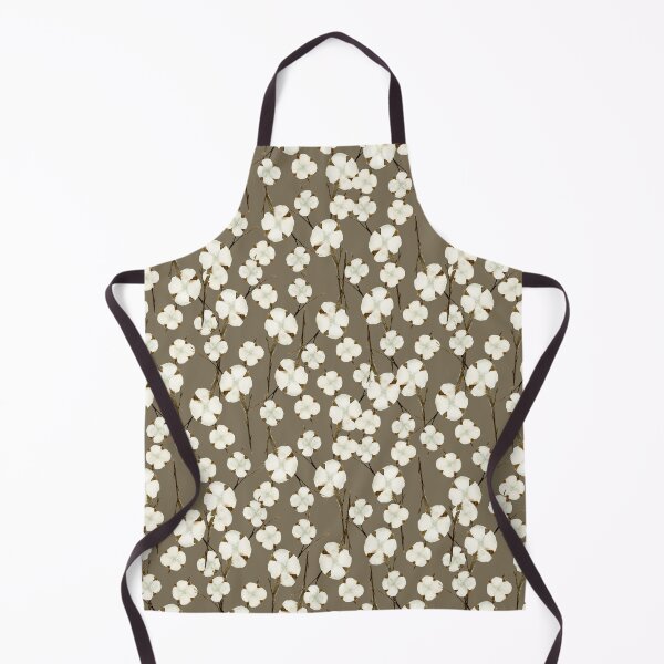 Item preview, Tan Cotton Blossom Pattern designed and sold by Jyn Branik.
