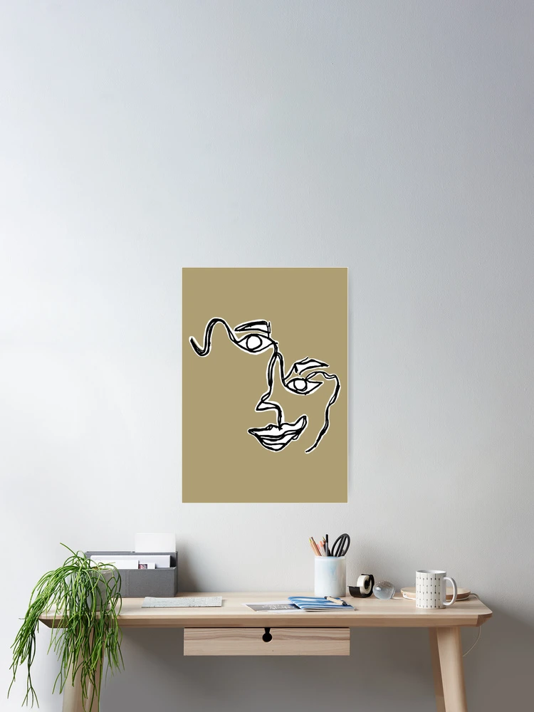 Thumbnail 2 of 3, Poster, Abstract Face designed and sold by _InTheGreenhouse.