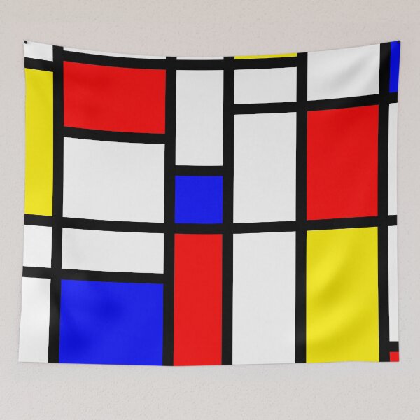Item preview, Mondrian Minimalist Modern Abstract Art designed and sold by ind3finite.