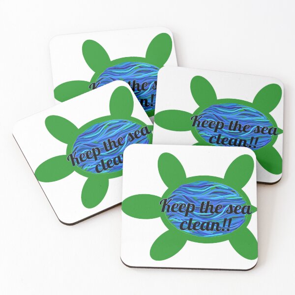Item preview, Keep the Sea Clean! Turtle designed and sold by artsymarket.