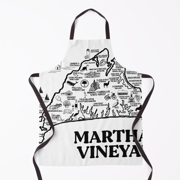 Item preview, Martha's Vineyard Map designed and sold by fiberandgloss.