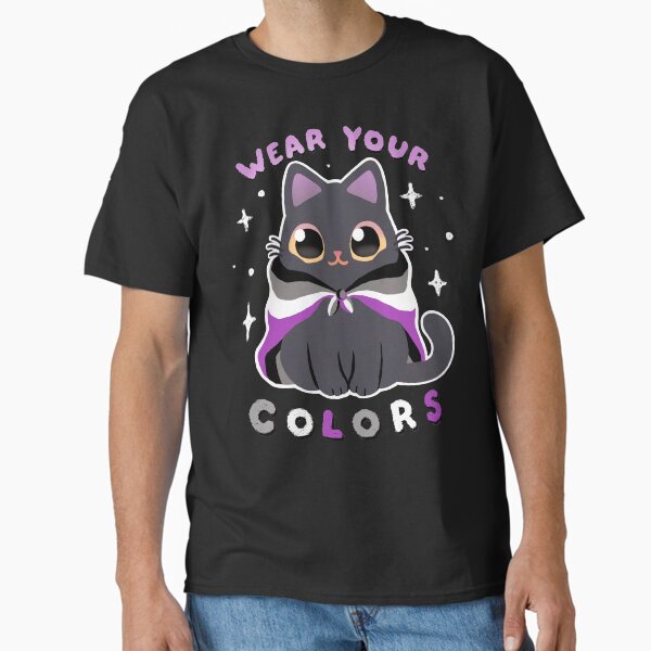 Item preview, Asexual LGBT Pride Cat - Kawaii Rainbow Kitty - Wear your colors designed and sold by BlancaVidal.