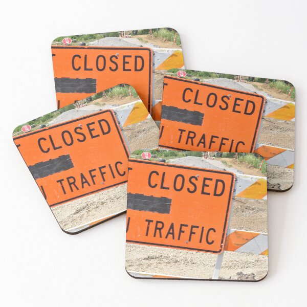 Item preview, Orange Street Closed Sign on a Road Barrier designed and sold by SEEphotos7171.
