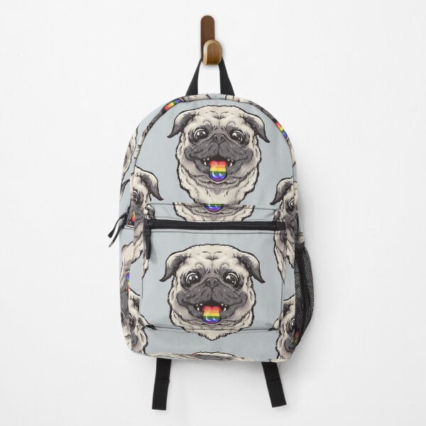 Item preview, Queer Pug shows subtle LGBTQ support | Tolerance and pride designed and sold by Petra Becker.