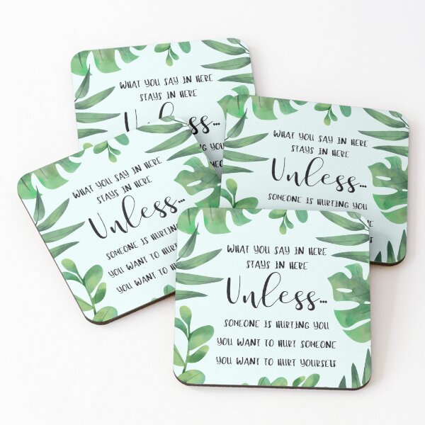 Item preview, What You Say In Here Stays In Here Confidentiality Reminders Leafy Succulent Foliage Frame Forrest Jungle designed and sold by natalieritchie.