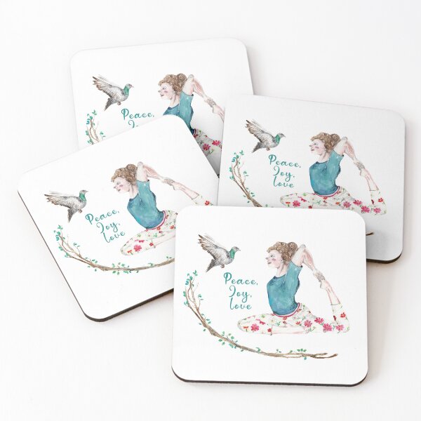 Item preview, Peace, joy and love. Hand painted design in watercolor and color pencils designed and sold by Ellunardegloria.
