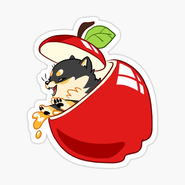 Apple Shibe Sticker