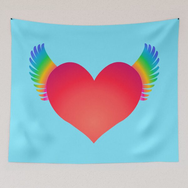 Item preview, Red Rainbow Heart designed and sold by RawSunArt.