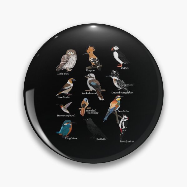 Item preview, Hoopoe Puffin, Kingfisher, Hummingbird Bird Birdlover Birdwatcher Biologist Ornithologist Garden Birds designed and sold by jz-birds.