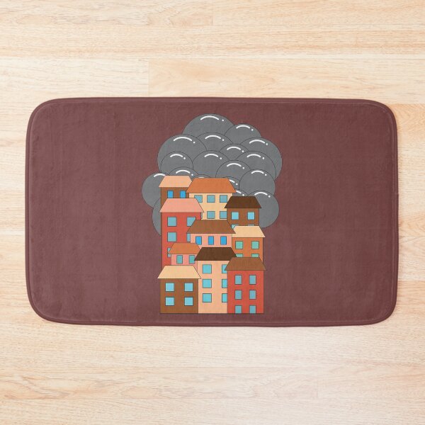 Item preview, Cute Old Town Illustration, Bubble Clouds designed and sold by ArtStore20.