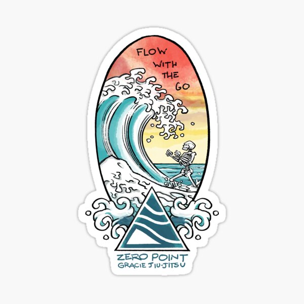 FLOW WITH THE GO Sticker
