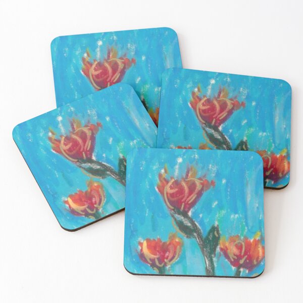 Item preview, Vibrant Red Flowers 3 of 4 designed and sold by Sarah Aubry.